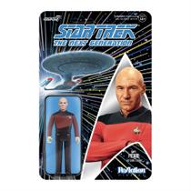 Boneco de ação Super7 Star Trek Captain Picard de 9,5 cm com Acc Boneco de ação Super7 Star Trek Captain Picard de 9,5 cm com Acc
