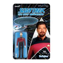 Boneco de ação Super7 Star Trek The Next Generation 3,75 polegadas