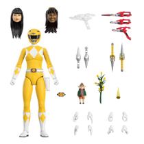 Boneco de Ação Super7 ULTIMATES! Mighty Morphin Power Rangers - Ranger Amarelo