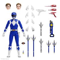 Boneco de Ação Super7 ULTIMATES! Mighty Morphin Power Rangers - Ranger Azul