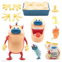 Boneco de ação Super7 ULTIMATES! Ren e Stimpy Stimpy de 7 polegadas