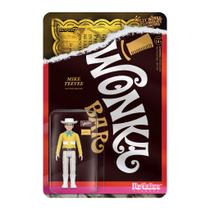 Boneco de ação Super7 Willy Wonka Mike Teevee 9,5 cm com acessório