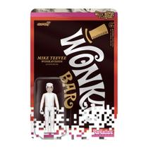 Boneco de ação Super7 Willy Wonka Mike Teevee, terno branco de 3,75 polegadas