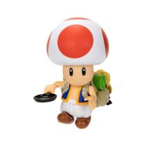 Boneco de ação THE SUPER MARIO BROS. MOVIE Toad 13 cm com frigideira