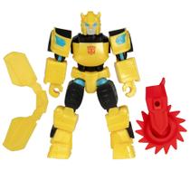 Boneco de ação Transformers MixMashers Bumblebee 12 cm com acessórios Boneco de ação Transformers MixMashers Bumblebee 12 cm com acessórios