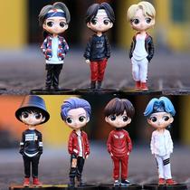 Boneco de ação YODOOLTLY Kpop Bangtan Boys Q Posket, todos com 7 pacotes