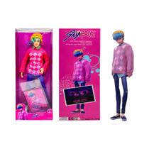 Boneco De Anime K-POP Demon Hunters De 11,5'' Com Guitarra, Cartão Foil E Sapatos