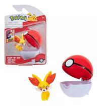 Boneco De Batalha Fennekin Com Pokébola - Pokémon