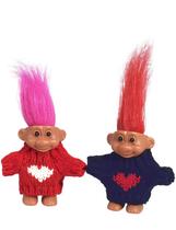 Boneco de brinquedo Cutextris, 2 peças de bonecos retrô Lucky Troll