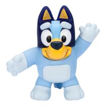 Boneco de brinquedo elástico Bluey, super elástico com enchimento macio