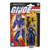 Boneco de brinquedo G.I. Joe Cobra Officer retrô de 3,75 polegadas