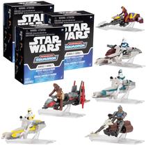 Boneco de brinquedo Jazwares Star Wars Micro Galaxy Squadron, pacote com 3