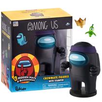 Boneco de brinquedo P.M.I. Among Us Crewmate com estampador de 11,4 cm com acc