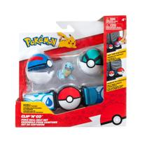 Boneco de brinquedo Pokémon PKW3161 Squirtle Battle com acessórios