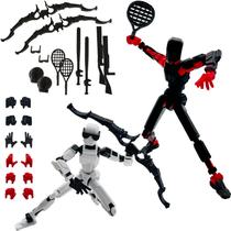 Boneco de brinquedo QAONIE de 5,5", móvel multiarticulado com acessórios