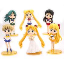 Boneco de brinquedo Sailer Moon Mizuno Ami Tsukino Usagi 6 unidades