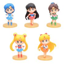 Boneco de brinquedo Sailor Moon Tsukino Usagi 9 cm 5 unidades/lote