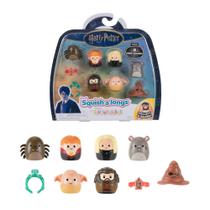 Boneco de brinquedo Squish-a-Longs Harry Potter Mini-Squish, pacote com 6