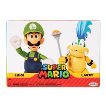 Boneco de brinquedo Super Mario Nintendo 4 Luigi Vs. Larry Koopa