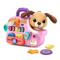Boneco de brinquedo VTech Cutie Paws Puppy Carrier rosa 12-36M