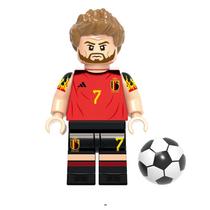Boneco de bruyne jogador futebol belgica copa do mundo fifa bloco de montar