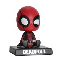 Boneco De Cabeça Balançante Marvel Spider Man Iron Man Hulk Deadpool, Suporte Para Celular De Carro,