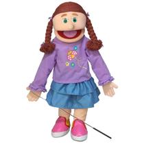 Boneco de estilo ventríloquo Silly Puppets 25 Amy Peach Girl Boneco de estilo ventríloquo Silly Puppets 25 Amy Peach Girl