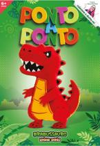 Boneco de feltro coleção ponto a ponto linha dino modelo brabussauro - brinquedo artesanal