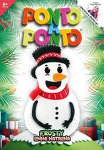 Boneco de Feltro Coleção Ponto a Ponto Natalina - Modelo Frosty