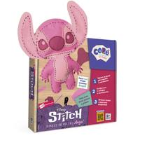 Boneco de feltro disney stitch angel coré fazendo arte - toyster 003302