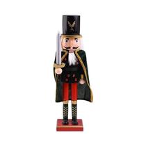 Boneco De Madeira Artesanal Quebra-Nozes Rei Soldado De Natal Para Decoração De Casa E Escritório Boneco De Madeira Artesanal Quebra-Nozes Rei Soldado De Natal Para Decoração De Casa E Escritório