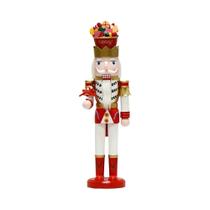 Boneco De Madeira Quebra-Nozes De 38CM, Série Doces, Artesanato, Brinquedo, Presente De Natal E Ano