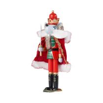 Boneco De Madeira Quebra-Nozes Rei Rato De 30cm E 38cm, Artesanato Para Decoração De Natal E Festas