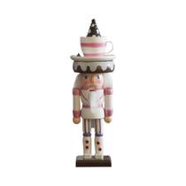 Boneco De Madeira Soldado Quebra-Nozes De Natal Para Crianças, Enfeite De Mesa, Topo De Bolo,