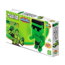 Boneco de montar - defensor verde 64pçs - GGB