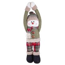 Boneco De Natal Decorativo Para Pendurar Em Poliéster 52cm Boneco De Neve Boneco De Natal Decorativo Para Pendurar Em Poliéster 52cm Boneco De Neve