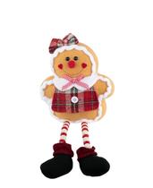 Boneco de Natal Gingerbread Girl Sentada 45x20cm