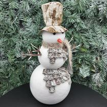 Boneco De Neve Cachecol Cartola Enfeite Natalino Isopor 34cm Boneco De Neve Cachecol Cartola Enfeite Natalino Isopor 34cm