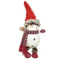 Boneco De Neve Corpo Metal Mola Balanço 36Cm