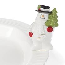 Boneco de neve de inverno Popper Lenox 894246 Profile, porcelana branca