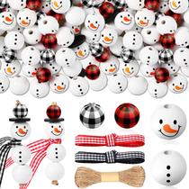 Boneco de Neve de Natal em Madeira - Kit com 180 Peças para Artesanato Boneco de Neve de Natal em Madeira - Kit com 180 Peças para Artesanato
