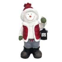 Boneco de Neve Decorativo Natal Para Área Externa 50cm - Tok da Casa