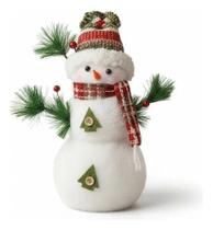 Boneco De Neve Enfeite Natal 28x20 Pelúcia Modelo Luxo Boneco De Neve Enfeite Natal 28x20 Pelúcia Modelo Luxo