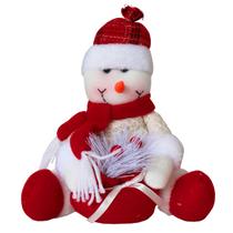 Boneco De Neve Enfeite Natalino Com Gorro E Cachecol Natal