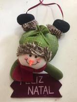 Boneco De Neve Enfeite Natalino Pendente De Árvore De Natal Boneco De Neve Enfeite Natalino Pendente De Árvore De Natal