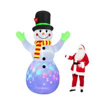 Boneco de Neve Inflável com Luzes LED - Decoração de Natal de 2,2m