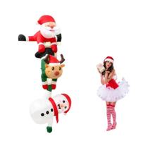 Boneco De Neve Inflável De 2,4 Metros Com Chapéu Vermelho E Luvas, Decoração De Natal Com LEDs