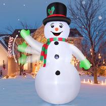 Boneco de neve inflável de Natal GOOSH 2,1 m com LEDs ao ar livre Boneco de neve inflável de Natal GOOSH 2,1 m com LEDs ao ar livre