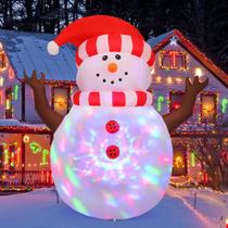 Boneco de neve inflável de Natal GOOSH de 1,5 m com luz giratória Boneco de neve inflável de Natal GOOSH de 1,5 m com luz giratória