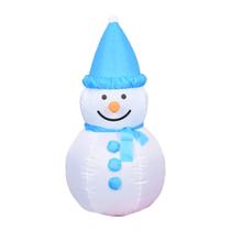 Boneco De Neve Inflável Decoração Natal Luz Led 1,00m